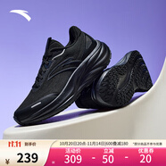 安踏（ANTA）徐風(fēng)運動鞋女鞋緩震回彈跑步鞋透氣休閑運動鞋軟底跑步鞋子 基礎(chǔ)黑/墨石灰-5 36