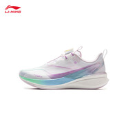 李寧（LI-NING）男女大童鞋秋冬季系繩赤兔8pro新款透氣網(wǎng)面?運動(dòng)兒童跑步鞋 標準白/藤蘿紫-2(赤兔8PRO) 41