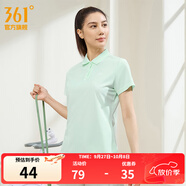 361°運(yùn)動(dòng)翻領(lǐng)t恤2025年春夏季新款休閑透氣短袖情侶POLO衫開(kāi)學(xué)季 【女款】微波綠 L