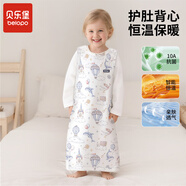 貝樂堡嬰兒睡袋純棉恒溫寶寶背心式睡衣春秋冬季加厚兒童中大童防踢被子 天空之城【恒溫夾棉】 M碼-推薦身高80-100cm