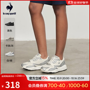 樂(lè)卡克（Le coq sportif）法國(guó)公雞2025年新品男女同款運(yùn)動(dòng)復(fù)古跑鞋 白/銀 39