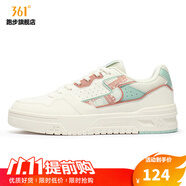 361°女運(yùn)動(dòng)鞋冬季新款女板鞋 羽毛白/粉泥紅 36