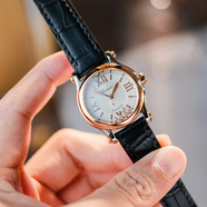 【二手99新】蕭邦女表 快樂(lè )鉆石系列5鉆/7鉆自動(dòng)機械后鉆女士?jì)?yōu)雅瑞士手表 腕表 278573-6013/自動(dòng)機械/30mm