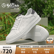 金利來(lái)（Goldlion）男鞋時(shí)尚休閑鞋輕便透氣舒適板鞋G500420181LBE藍(lán)白色42