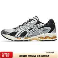 asicsGELNimbus10銀黑棕歪頭鞋復古潮流男 銀黑棕 36