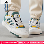 阿迪達斯 （adidas）三葉草男鞋 25秋季新款耐磨防滑運動(dòng)鞋輕便透氣時(shí)尚低幫休閑板鞋 IG1907/白/米白/墨綠色 44