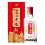瀘州老窖超市白酒 八年窖頭曲 流金版 52度 500mL 1瓶 +洋河大曲375ml組合
