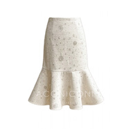 ac mmngAconiconi|棕色沙星法國(guó)羊毛瀟湘覆古重工業(yè)套裝羊毛禮服夾克裙 砂星白半裙_現(xiàn)貨快發(fā) S