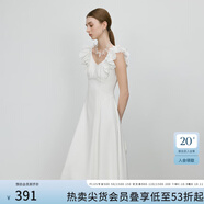 范思藍恩ECHO輕奢系列設計感優(yōu)雅氣質無袖連衣裙女夏2025新款2019 純凈白 S