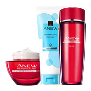 雅芳（AVON）雅芳新活彈潤緊致潔面洗面奶爽膚水精華液面霜眼霜提拉 潔面+水+面霜