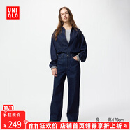 優(yōu)衣庫女裝寬松直筒牛仔褲/水洗產(chǎn)品/闊感褲新款474934 479001 479001/69藏青色 24 /155/62A