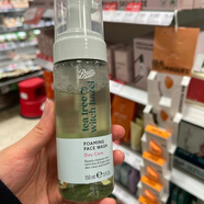 萬(wàn)寧（mannings）英國boots茶樹(shù)金縷梅泡沫潔面摩絲150ml