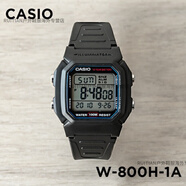 卡西歐（CASIO）手表  W-800H-1A 黑色復古戶(hù)外運動(dòng)休閑電子表 W-800H-1A 餸貼膜 表盤(pán)外徑36.8M