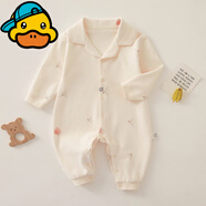 G.duck嬰兒衣服純棉寶寶連體衣春秋款哈衣爬服嬰兒服新生嬰幼兒睡衣秋衣 跳舞吧翻領(lǐng) 90cm