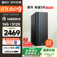 攀升商睿3 國家補貼 設計師辦公商用商用臺式電腦臺式機電腦主機（14代酷睿i5 16G 512G WiFi藍牙）