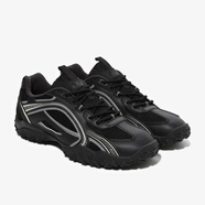 斐樂(lè )（FILA）貓爪男女情侶防滑耐磨低幫戶(hù)外運動(dòng)鞋跑步生活休閑板鞋老爹鞋魚(yú)刺 黑色芭蕾鞋 36.5 (230mm)