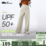 蕉下（beneunder）速干直筒褲女士運(yùn)動(dòng)休閑長(zhǎng)褲子通勤冰絲防曬褲DS849 25春夏新款