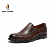暇步士（Hush Puppies）巴拿馬春男鞋扭扭鞋商務(wù)正裝皮鞋L2G06AM4 棕色 38