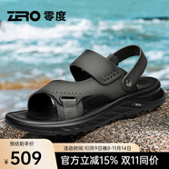 零度Zero官方男鞋涼鞋2025夏季新款輕便透氣軟底沙灘鞋可外穿涼拖鞋 78灰色 38