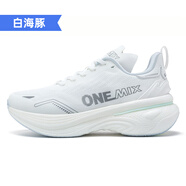 玩覓OneMi跑步鞋男寬楦減震透氣運動鞋女跑鞋穩(wěn)定支撐慢跑鞋輕便 白色 白海豚 40 腳長25.0cm