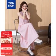 唐獅（TonLion）2025夏女圓領(lǐng)背帶連衣裙