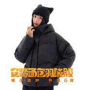 安踏面包羽絨服丨六度芯羽絨夾克女冬季新款寬版棉服上衣保暖外套