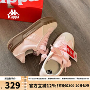 KAPPA卡帕女鞋厚底滑板鞋子女2025秋季新款運動(dòng)休閑鞋軟底德訓鞋小粉鞋 奶茶粉 39