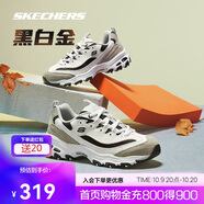 斯凱奇黑白金|男鞋秋季經(jīng)典熊貓鞋增高透氣時尚校園復(fù)古老爹鞋