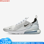 耐克（NIKE）男鞋跑鞋Air Max休閑運動鞋時尚輕盈透氣 抓地耐磨減震舒適春秋季 White/White/Black 16 10-44