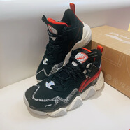 李寧（LI-NING）兒童時(shí)尚運動(dòng)籃球鞋YKBV086 黑色/水晶灰/榮耀紅 40