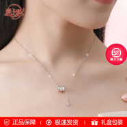 森之戀純銀項(xiàng)鏈女生2025新款輕奢小眾高級(jí)感女士項(xiàng)鏈銀飾吊墜送女友禮物 銀白色-精美禮盒