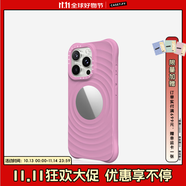 CASETIFY 純色波漾手機(jī)殼 MagSafe兼容 硅膠手機(jī)殼 適用于蘋果iPhone17/16/15 Air/Plus/Pro/Max手機(jī)保護(hù)殼 波漾鏡面-蜜蘿紫Magsafe iPhone 16