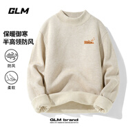 GLM毛衣男秋冬季重磅加厚半高領(lǐng)長袖針織衫男士潮流寬松保暖打底衫