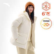 安踏面包羽絨服丨六度芯羽絨風(fēng)衣女冬季新款寬版棉服上衣保暖外套