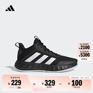 adidas OWNTHEGAME 2.0低幫團(tuán)隊(duì)款實(shí)戰(zhàn)運(yùn)動(dòng)籃球鞋男子阿迪達(dá)斯 黑/白   44