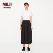 無(wú)印良品 MUJI IDEE 女式 燈籠裙 GAC34C2A 半身裙 黑色 M