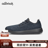Allbirds羊毛鞋Wool Runner Mizzle休閑鞋防潑水輕便休閑男女鞋晴雨鞋 自然黑（黑底） 42 /M9 男碼
