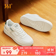 361°運動男鞋秋冬季學(xué)生復(fù)古厚底增高小白休閑板鞋子男672426615-3
