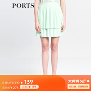 PORTS寶姿 女夏裝新款雙層風(fēng)琴褶半身裙半截裙SB8S008AWP009 SPRAY M (6)