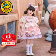 G.DUCKKIDS公主裙女童連衣裙夏季洋氣兒童玲娜貝兒洛麗塔蓬蓬裙子女孩生日裙 短袖玲娜貝爾 130 建議120-130cm7-8歲