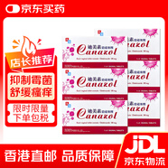 HK【香港直郵】Canazol迪美素Clotrimazole克霉i唑栓陰道塞婦科陰道炎抗真菌藥霉菌性 Canazol 迪美素 陰道塞劑【6粒x6盒】