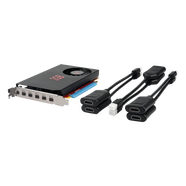 星齊美6屏顯卡3506P，MINI-DP接口顯存屏拼接卡監控炒股電腦6聯(lián)多屏顯卡多屏管理軟件 3506P 2G+6條HDMI