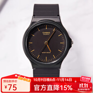 卡西歐手表 學(xué)生運(yùn)動(dòng)簡約石英小黑表 休閑指針防水初高中生手表七夕禮物 MQ-24-1E  店長推薦