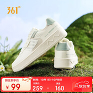 361°運(yùn)動(dòng)女鞋秋冬季透氣開(kāi)學(xué)厚底增高小白休閑板鞋子女682426611-2