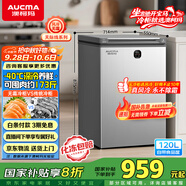 澳柯瑪（AUCMA）120升風冷無霜冰柜 家用單溫冷藏柜冷凍柜 小冰柜冰箱 天際線 一級能效 BC/BD-120WSD 國家補貼