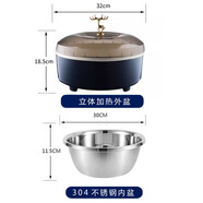 果玉5升家用發(fā)面神器酸奶機米酒發(fā)酵機大容量恒溫發(fā)酵箱多功能發(fā)酵機定時(shí)斷電 寒霜藍發(fā)酵機+SUS304內膽