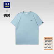 海瀾之家（HLA）短袖T恤男panda wowo熊貓涼感t恤圓領(lǐng)短袖男夏季送男友送爸爸 淺藍JQ M 170/88A(M) 推薦63-68kg