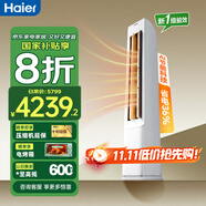 海爾（Haier）空調(diào)凈省電 客廳立式柜機2匹/3匹 新一級能效 家用節(jié)能變頻快速冷暖除菌自清潔 3匹 一級能效 AI科技凈省電