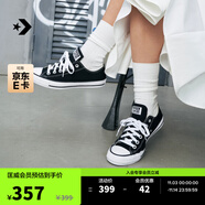 匡威（Converse）官方All Star經(jīng)典帆布男女低幫休閑運(yùn)動(dòng)鞋黑色101001 101001/黑色 41