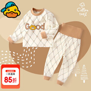 G.DUCKKIDS小黃鴨嬰兒秋衣套裝全棉高腰護肚秋褲男女寶寶長(cháng)袖分體睡衣 good熊 73 cm (建議身高62-68CM,體重12-15斤)